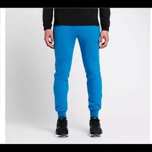 Nike tech fleece joggers pants in blue/black